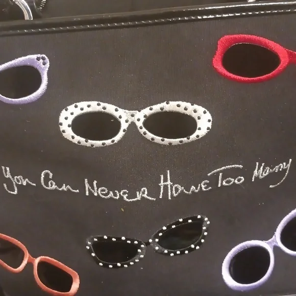 Lulu Guinness Black handbag with shades - Picture 3 of 16